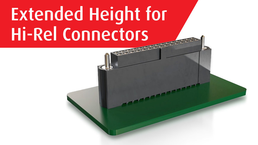 Los conectores de alta fiabilidad de Harwin amplían el espacio entre placa y placa